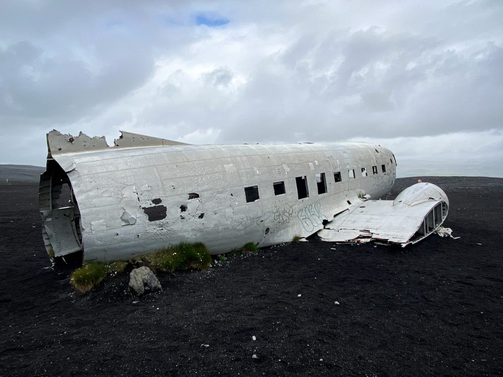 wrak samolotu na Islandii