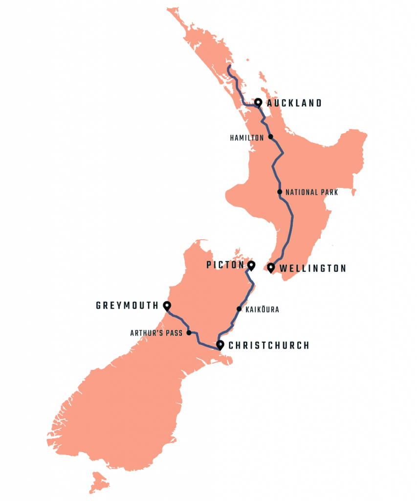 pociąg Nowa Zelandia