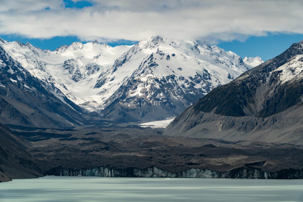 Lodowiec Tasmana Glacier Nowa Zelandia