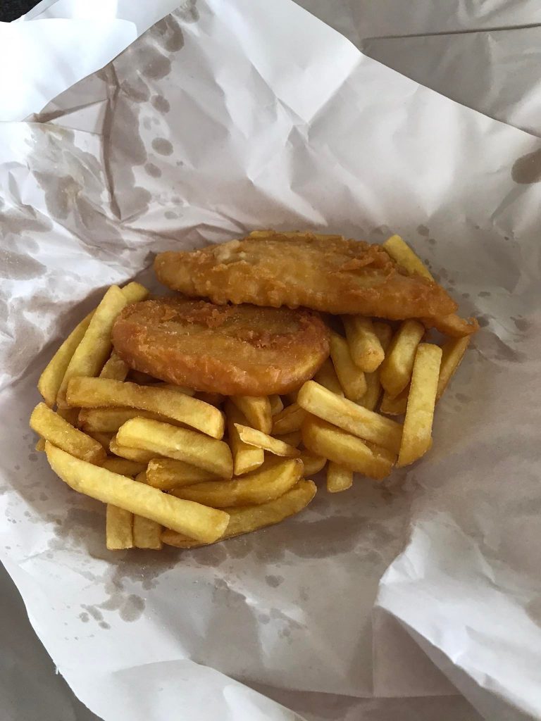 Fish&Chips + potato fritter Nowa Zelandia