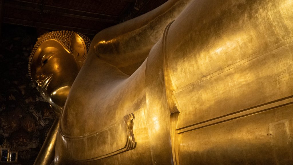 Leżący Budda Bangkok Świątynia leżącego buddy