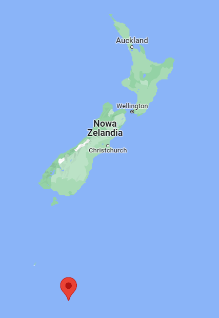 Jacquemart Island najdalej wysunięty punkt Nowej Zelandii