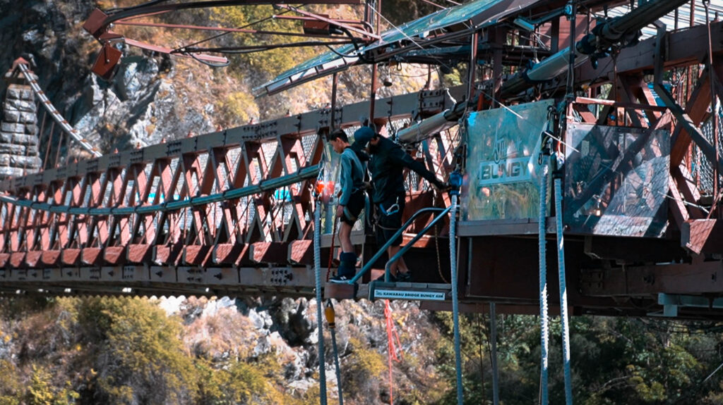 Kawarau Bridge Nowa Zelandia skok na bungee